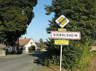 The village entry in Diebolsheim
