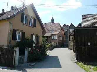 The main street in Dieffenthal