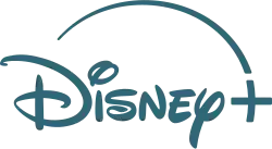 Logo for the Disney+ service.