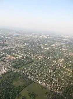 Aerial view of Dolton in 2012
