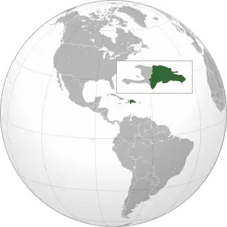 Location of Dominican Republic