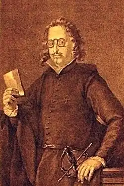 Francisco de Quevedo, after a painting by R. Ximeno.