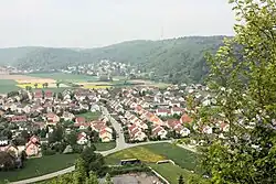 Tegernheim seen from Donaustauf Castle