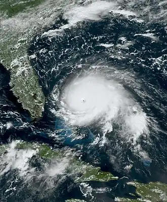 Hurricane Dorian near florida