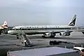 A Delta DC-8 in the first "widget" livery. Circa-1967