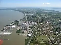 Downtown Port Clinton  looking East