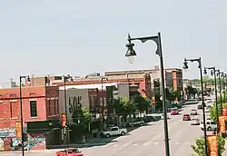 Aerial view of downtown Pittsburg (2017)