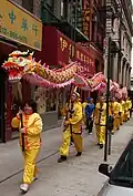 Dragon dancers in Hong Kong
