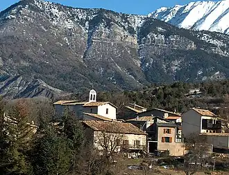 A view of the village of Draix
