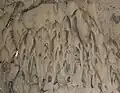 When lava cools down it looks like this. Those are drips of lava which have become cold again
