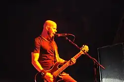 C. J. Pierce, guitarist of Drowning Pool, in 2010