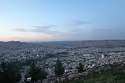 City of Duhok viewed from Zawa Mountain