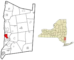 Location of Poughkeepsie