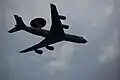 Electronic warfare plane, the Boeing E-3F.