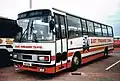 Paramount 3200 I Express on Leyland Tiger chassis, showing the wider two-piece Express door.  This coach also has non-standard sliding-ventilator windows.