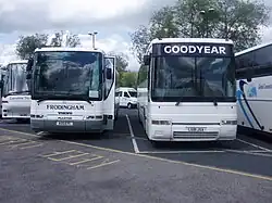 A MkII Plaxton Prima and a MkI Plaxton Interurban