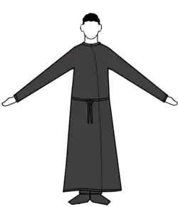 Chanter/Subdeacon/Deacon  dressed in the Zostikon