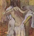 Degas' paintings of people doing ordinary things are like snapshots. c.1880