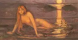 Lady From the Sea (detail). 1896. Oil on canvas. 39​1⁄2&nbsp;×&nbsp;126 in.