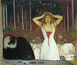 Ashes. 1894. Oil on canvas. 120.5&nbsp;×&nbsp;141&nbsp;cm. Nasjonalgalleriet, Oslo