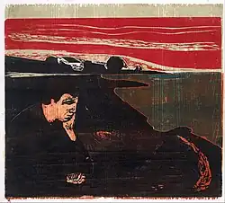 Evening. Melancholy I. 1896. 41.1&nbsp;×&nbsp;55.7&nbsp;cm. Munch Museum, Oslo