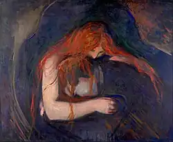 Vampire. 1895. 91&nbsp;×&nbsp;109&nbsp;cm. Munch Museum, Oslo