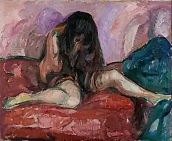 Weeping Nude. 1913–14. 110&nbsp;×&nbsp;135&nbsp;cm. Munch Museum, Oslo