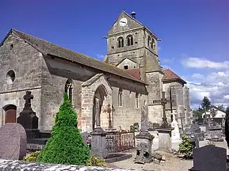 The church of Saint-Vrain in Saint-Vrain