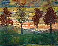 Four trees (Vier Bäume), 1917