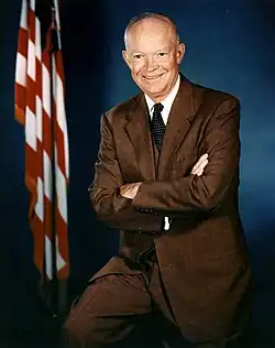 President Dwight D. Eisenhower showed the government would force schools to integrate