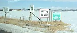 Entering Jefferson County in Grant, Idaho.