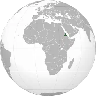 Location of Eritrea
