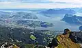 View of Lucerne and Lake Lucerne from the summit.