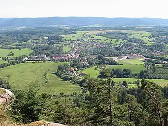 General view from Pierre d'Appel