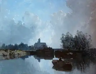 Eugène Cicéri : Au bord du Loing