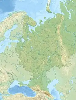 Map showing the location of Taman Peninsula