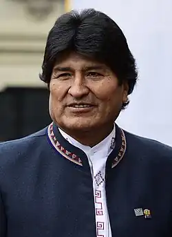 Evo Morales(2006–2019) (1959-10-26) October 26, 1959 (age&nbsp;66)