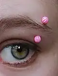 Eyebrow piercing