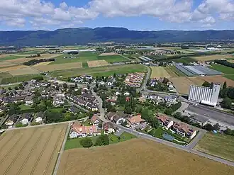 Aerial view of Eysins