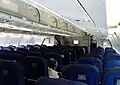 Air France cabin on an Airbus A340.