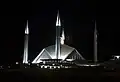 Faisal Mosque at night