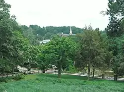 The town of Falmouth, seen from Belmont house