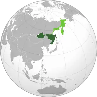 Location of Far Eastern Republic