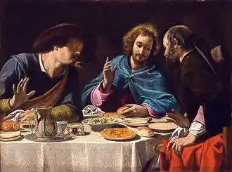 "La Cena di Emmaus" by Filippo Tarchiani (1625), County Museum, Los Angeles