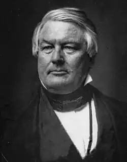 Black-and-white photographic portrait of Millard Fillmore