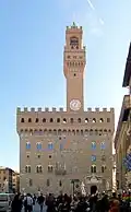 Palazzo Vecchio in Florence, with bell tower, started 1299