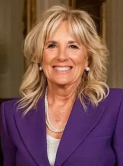 Jill Biden served from 2009 to 2017  (1951-06-03) June 3, 1951 (age&nbsp;75)  75&nbsp;years, 26&nbsp;days