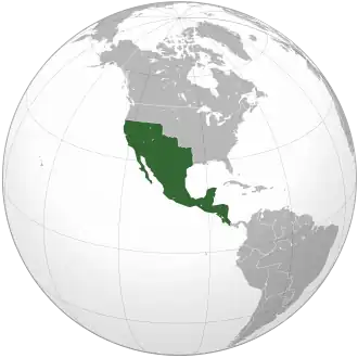 Location of Mexico
