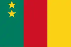 Flag of Cameroon (1961–1975)