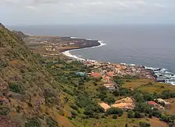 View of the town of Mosteiros facing the northwest